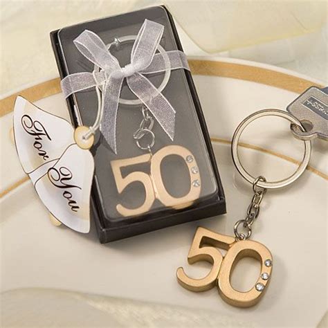 50th Wedding Anniversary Party Favor Keychains 50th Wedding