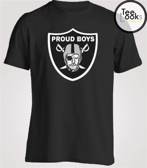 Proud Boys Raiders Logo T Shirt Teelooks For Fashion Holic