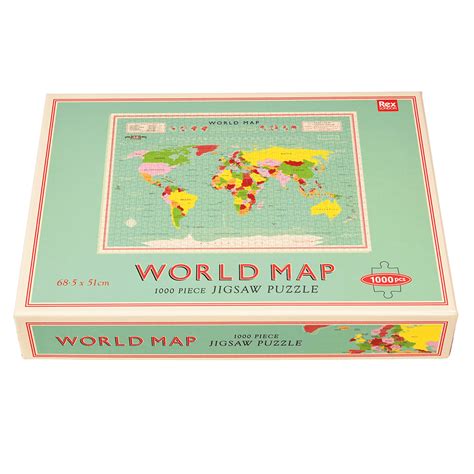 World Map 1000 Piece Jigsaw Puzzle Nspcc Shop