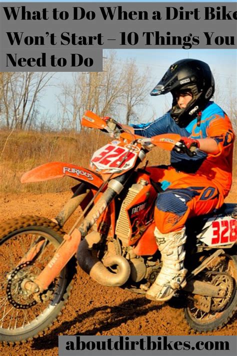 After 3 kicks its dripping gas. Know what to do when a Dirt Bike won't start | Cool dirt ...