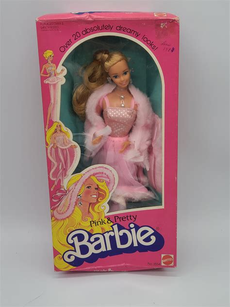 1981 Pink N Pretty Barbie With Original Box Etsy