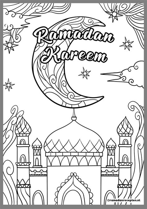Pin Van Maha Saleh Op Art Ramadan Ramadan Knutselen Kleurplaten