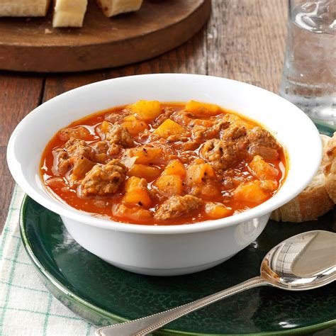 Then the potatoes could be mashed, but the soup was still a trifle crunchy. Spicy Potato Soup Recipe | Taste of Home