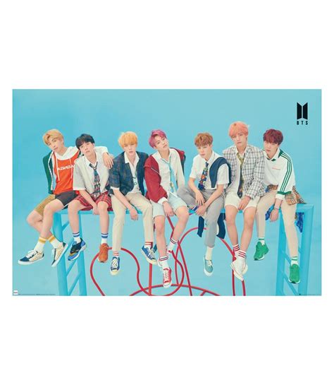 Kpop bts bangtan boys dynamite tapestries art poster wall hanging throw tablecloth tapestry for bedroom. Bts - Poster (Bleu) - UTSG18385 | Atlas For Men