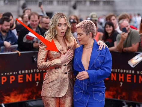 Florence Pugh appeared to save Emily Blunt from a major wardrobe