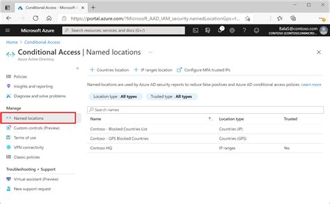 Location Condition In Azure Active Directory Conditional Access