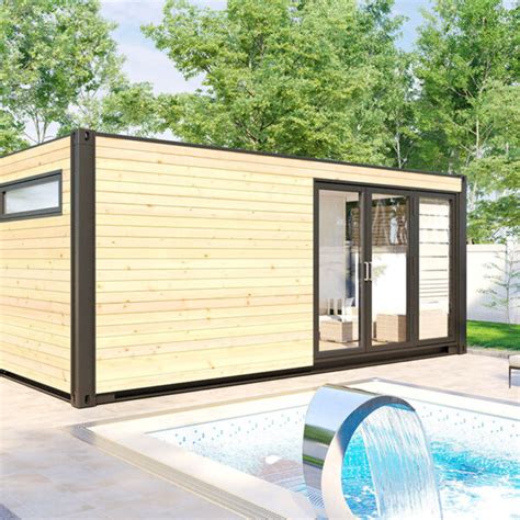 timber sauna cabin oliver iii 16m² 70mm summer house 24
