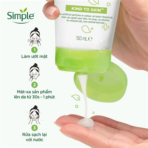 Simple Sữa Rửa Mặt Simple Moisturising Facial Wash Dành Cho Da Khô Và