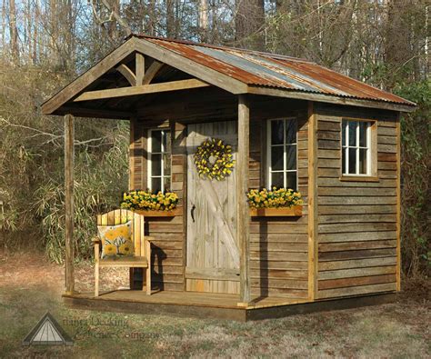 Rustic Garden Shed Designed And Built By Atlanta Decking And Fence