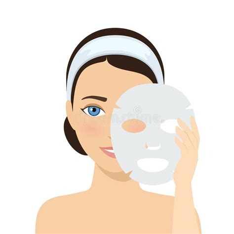Face sheet mask stock vector. Illustration of cosmetic - 171755568