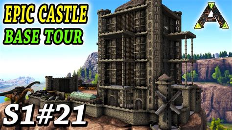 Ark Epic Castle Base Tour Ark Survival Evolved Ragnarok Gameplay Ep21