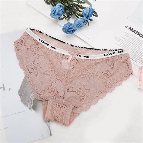 Womens Lace Solid Sexy Lingerie Knickers G String Thongs Panties Daily