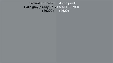 Federal Std 595c Haze Gray Gray 27 36270 Vs Jotun Paint MATT