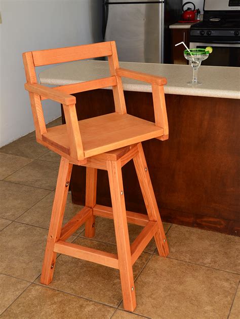 Ledermann bar stool by tom kelley. Redwood Captain's Chair Bar Stool, Wooden Bar Stools