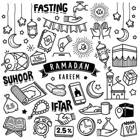 Premium Vector Hand Drawn Collection Ramadan Kareem