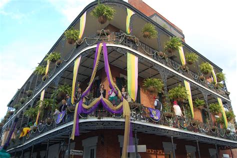 The French Quarter New Orleans At Mardi Gras And Any Other Time New