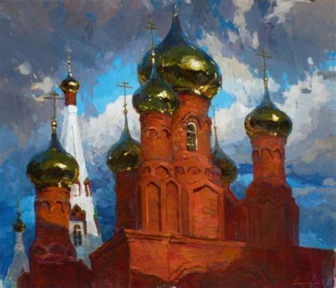 Pin On Russian Churches Cathedrals Monasteries In Art Works Of