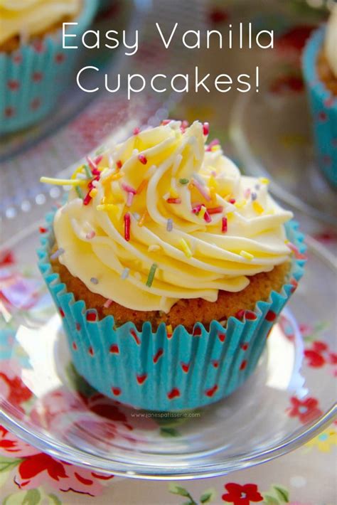 Easy or complex recipes, toppings is your cupcake recipe too good to waste? Easy Vanilla Cupcakes! - Jane's Patisserie