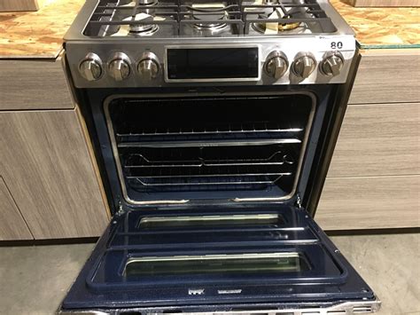 Samsung Stainless Steel 30 Gas Range With 5 Burners And Double Oven