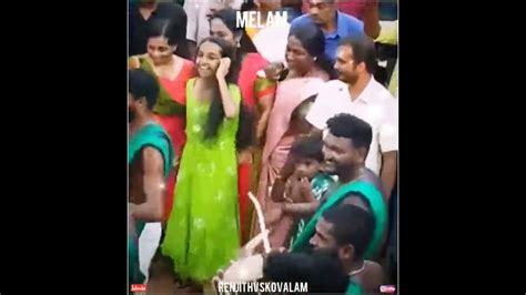Girl Dance With Chenda Melam Aanayadi Pooram Viral Kerala Girl