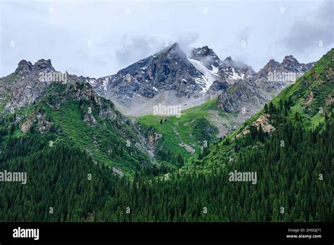 White Glaciers In The Tianshan Mountainsxinjiangchina Stock Photo Alamy