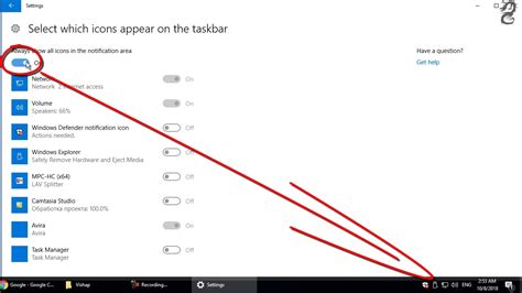 How To Hide Taskbar Icon Arrow Show Hidden Icons In Windows Youtube