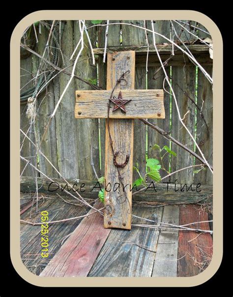 Barn Wood Cross Handcrafted By Once Abarn A Time Etsy Barn Wood Art