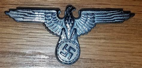 Ss Cap Eagle Pin German Ww2 Nazi Party Officer German Ww2