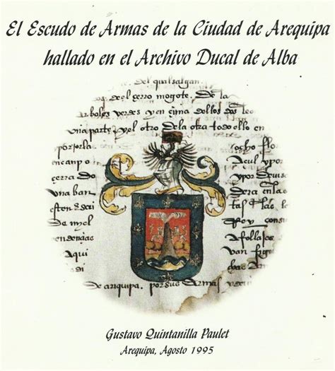 El Escudo De Armas De La Ciudad De Arequipa Fundación M J