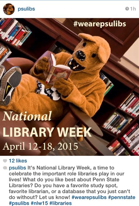 41315 Post Your Library Photo To Celebrate National Library Week