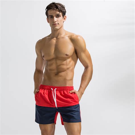 Fitness Men Running Shorts Elastic Outdoor Sports Jogging Workout Solid