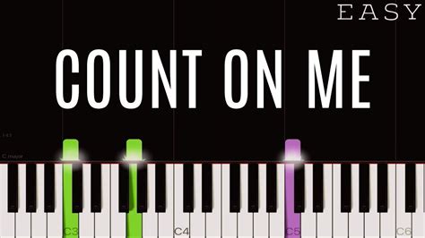 Bruno Mars Count On Me Easy Piano Tutorial Youtube Easy Piano