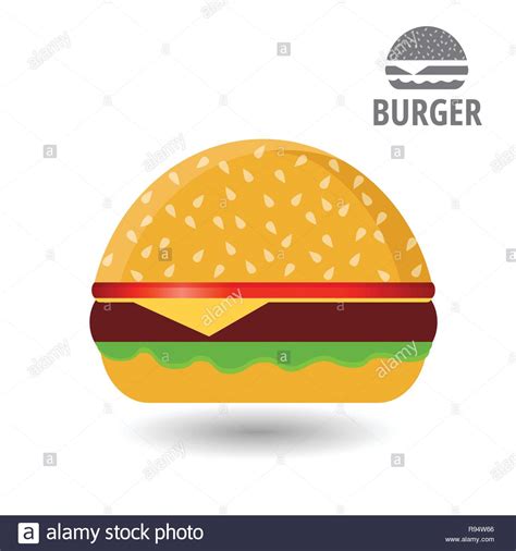 Tasty Burger Vector From A Fast Food With Meat Cheese And Salads