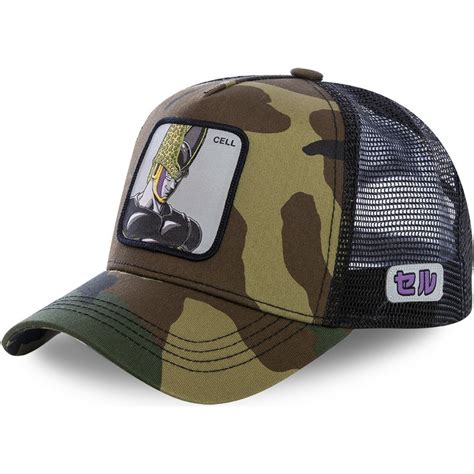 Celebrating the 30th anime anniversary of the series that brought us goku! Capslab Cell CEL Dragon Ball Camouflage Trucker Hat ...