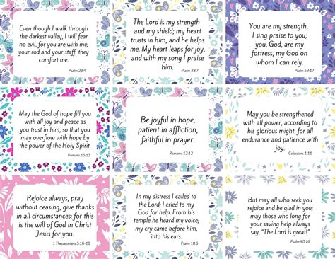 100 Amazing And Free Printable Scripture Cards