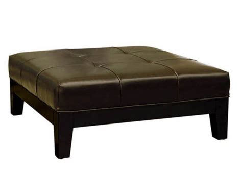 The leather is clean and cool and expertly tanned, the shape offers symmetry to the space, and the option of coffee table or foot rest makes this the best coffee table concept in a while. Leather Ottoman Coffee Table - WhereIBuyIt.com