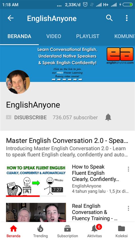 Rekomendasi Channel Youtube Yang Bagus Untuk Belajar Bahasa Inggris