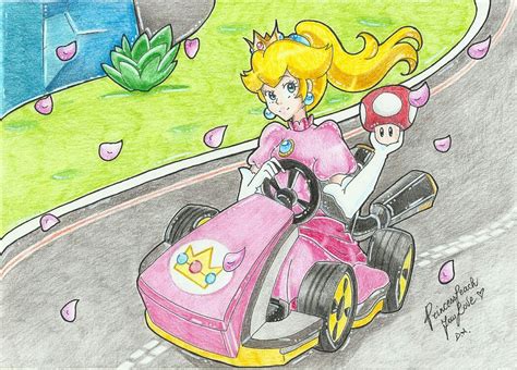 Peach Kart By Princesspeachfanlove Peach Mario Characters Super Mario