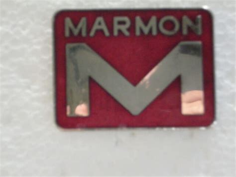 Marmon Truck Logo Pin Badge Size 78 In Hard Fired Porcelain Enamel