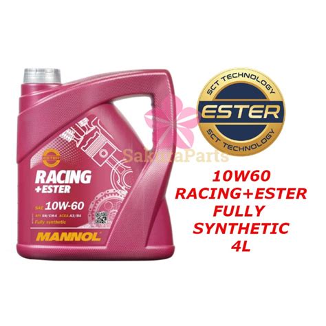 MANNOL 7902 RACING ESTER 10w60 Fully Synthetic Engine Oil 1L 4L