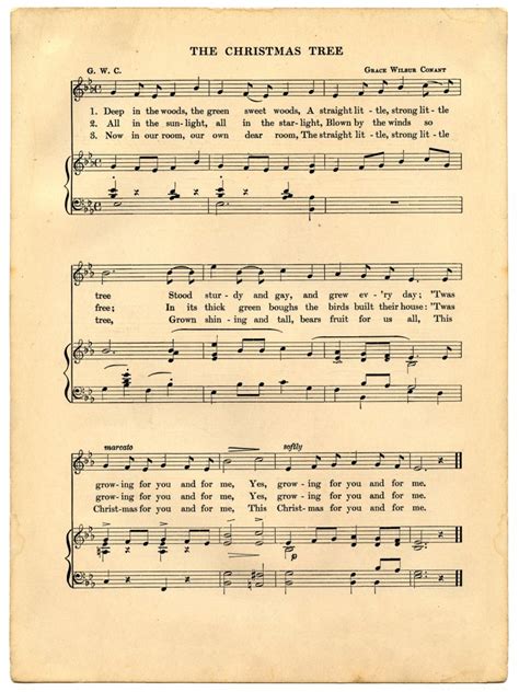 8 Best Vintage Christmas Sheet Music Printable PDF For Free At Printablee