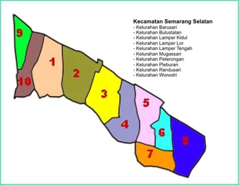 Peta Kecamatan Di Kota Semarang