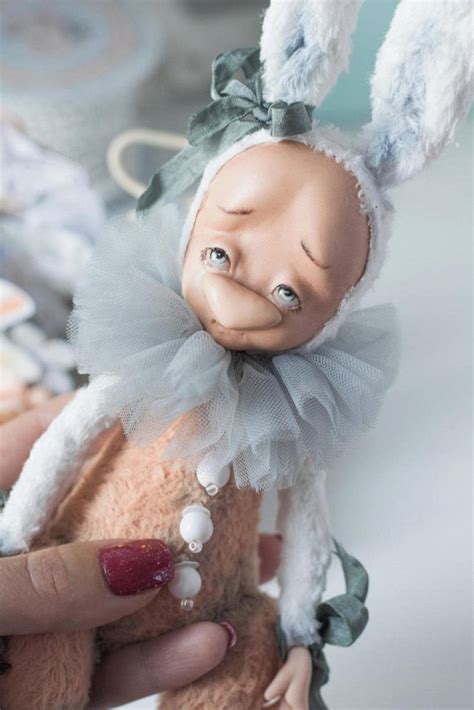 Teddydoll Bunny For You Rabbit Toy Doll Ooak By Irina Dubyanskaya