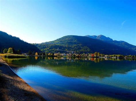 Lago Di Caldonazzo Paisagens Fotografia