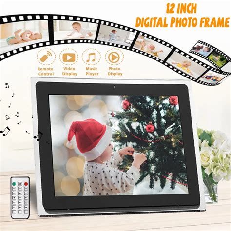 New 12 Inch Lcd Multifunctional Picture Digital Photo Frame With Mp3 Mp4 Player With High