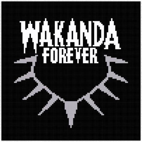 No fabric, floss, or other materials are included in the listing. black panther cross stitch pattern wakanda forever | Cross ...