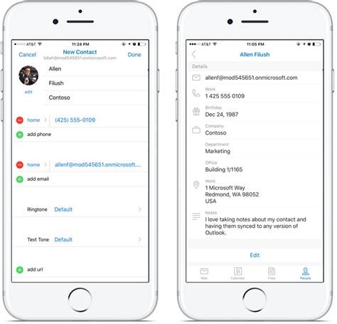 Outlook Für Ios Und Android Mit Vollwertiger Kontaktverwaltung › Dr