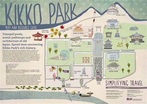 An Easy To Use Map Of Kikko Park In Iwakuni Japan Includes The Kintai