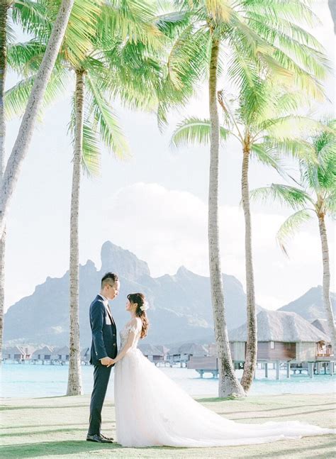 Cynthia And Sean Intimate Wedding At The Four Seasons Bora Bora