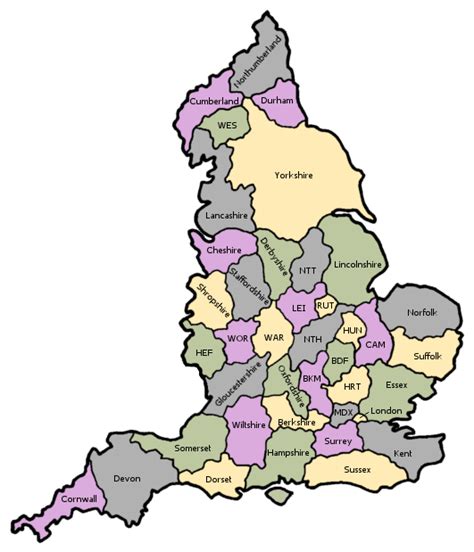 Blank Counties Of England Map Clipart Best